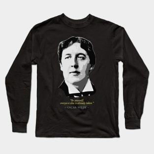 Oscar Wilde Quote Long Sleeve T-Shirt